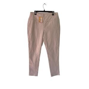 HYBRID & COMPANY Women's XL Beige Pull On Stretch Tapered Pants